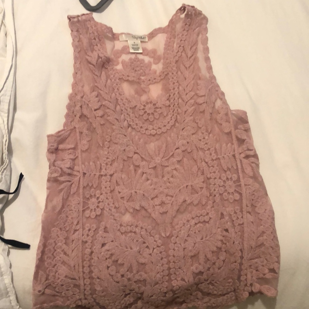 Lace tank